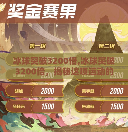 冰球突破3200倍,冰球突破3200倍,揭秘这项运动的惊险与魅力